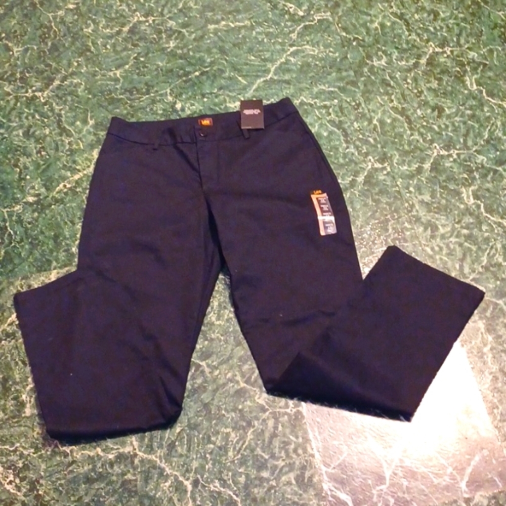 Lee stright leg mid rise pants size 12 long